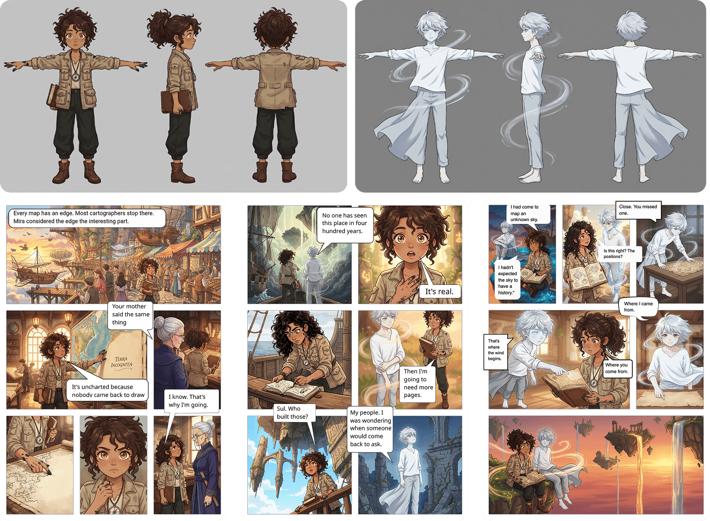 Character consistency across panels
