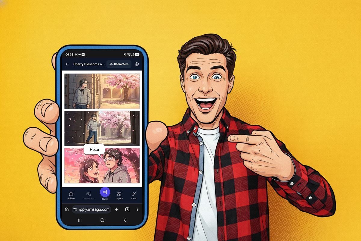 YarnSaga Is Now on Mobile — Make and Share Comics From Your Phone