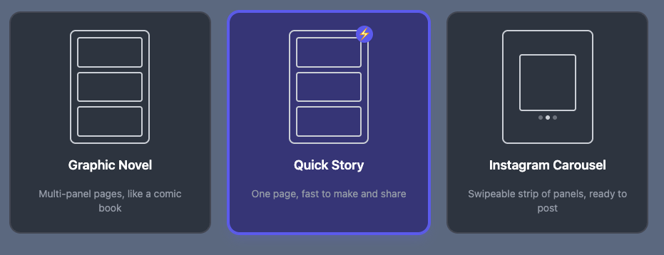 Introducing Quick Story: A One-Page Comic, Built to Share
