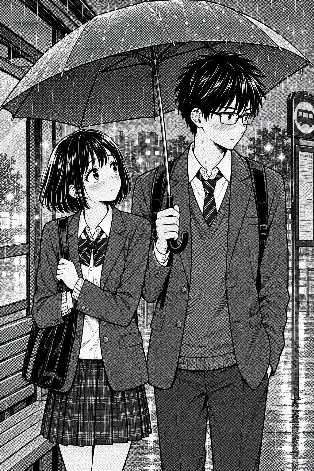 Manga (Black & White) style reference 2