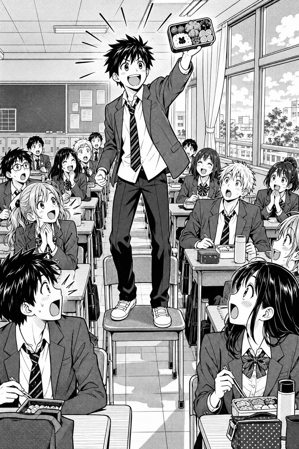Manga (Black & White) style reference 3