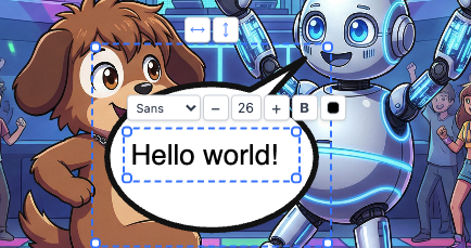 Speech Bubbles & Text