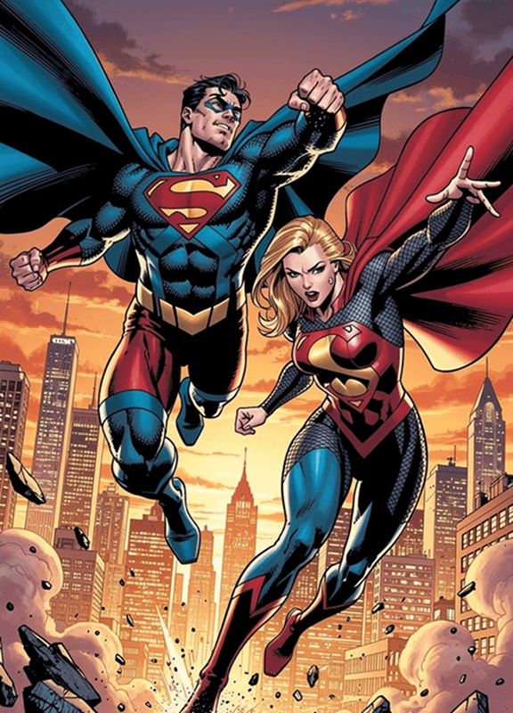 Sample graphic novel cover created with YarnSaga