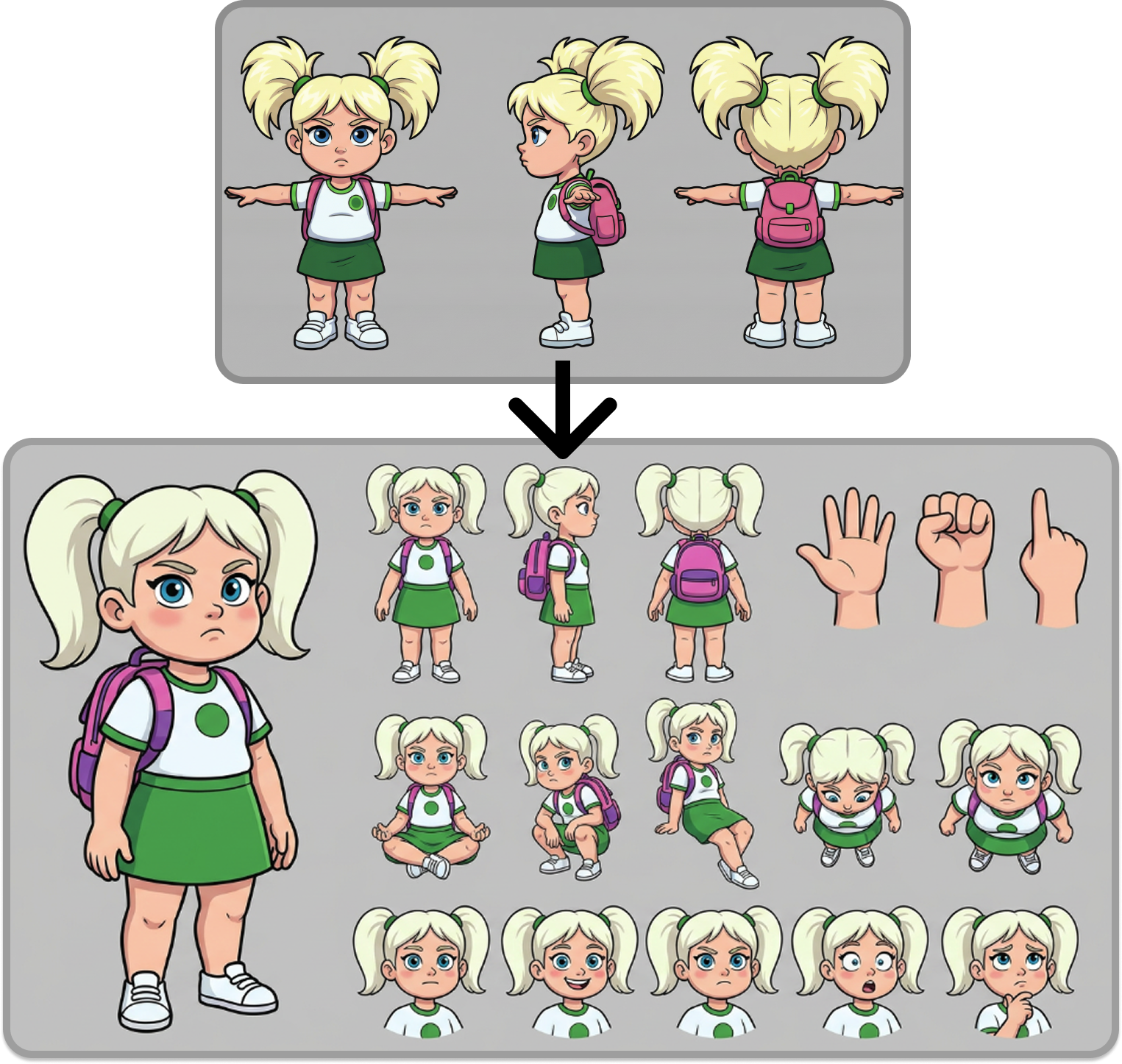 Richer Character Sheets: How Studio-Style Model Sheets Keep Your AI Characters Consistent