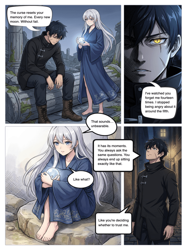 Free AI-generated anime comic from YarnSaga